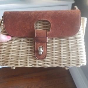 "Grants in British Hong Kong" vintage basket bag